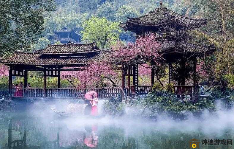 桃花源口水潺潺 梦幻仙境的宁静生活