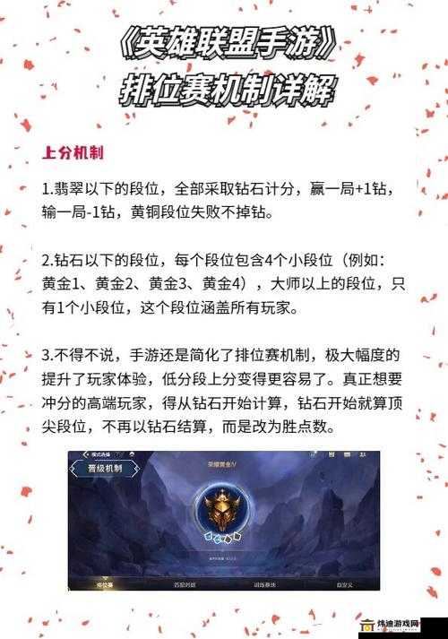 LOL手游：解析排位赛机制，全面揭秘段位设置规则